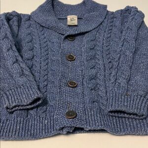 OshKosh B’gosh Baby Blue Cable Knit Cardigan Sweater 18M